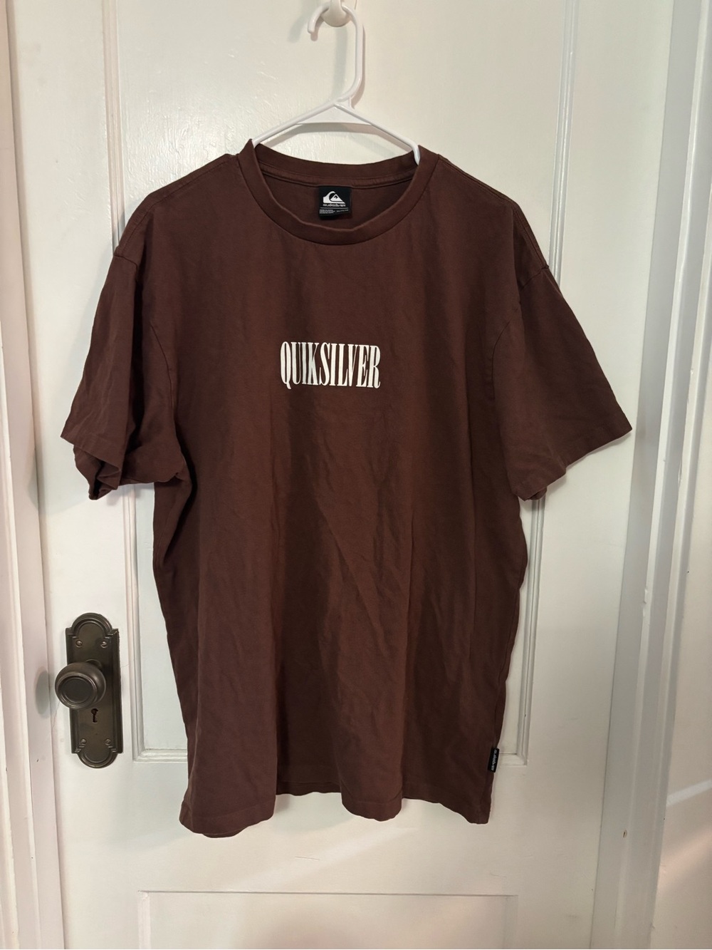 Quiksilver Brown Short Sleeve Logo Tee